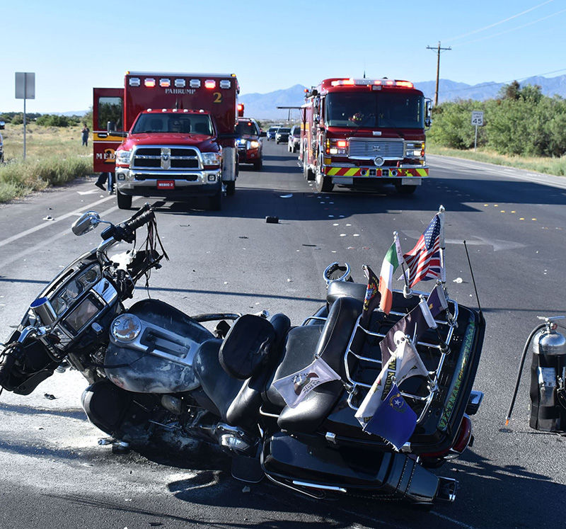 Las Vegas motorcycle accident requiring Personal Injury Attorney