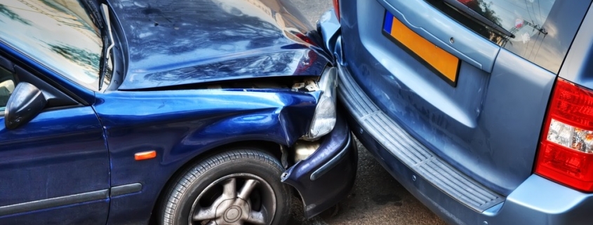 Two car collision requiring personal injury attorney